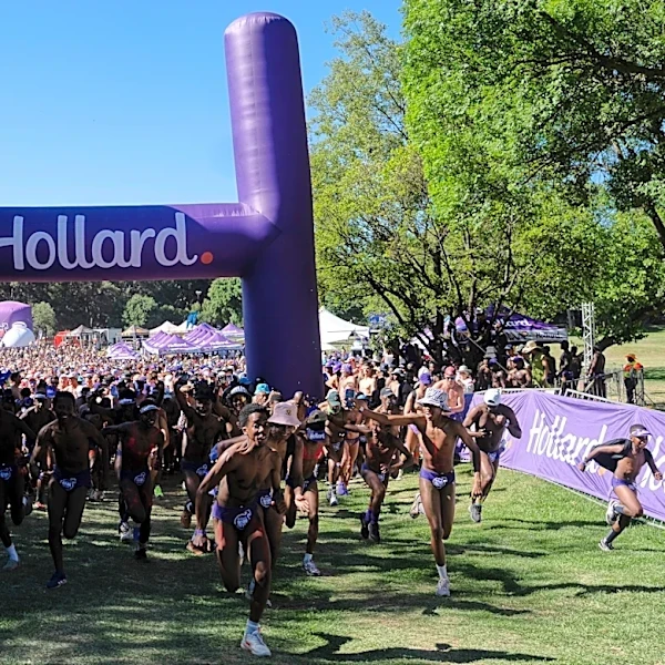 South African runners don cheeky attire for annual race to spotlight prostate cancer