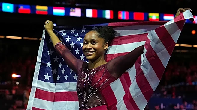 American gymnast Skye Blakely's long road to the top ends with gold at the world championships
