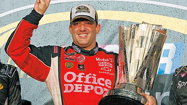 Tony Stewart collected in another early crash during NASCAR truck race at Talladega Superspeedway