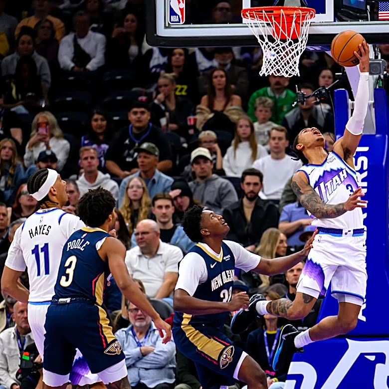 Jackson scores 24 and Peterson makes go-ahead FTs to lift Jazz over Pelicans