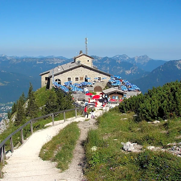Fire breaks out at Alpine retreat built for Hitler in Germany. A person is detained