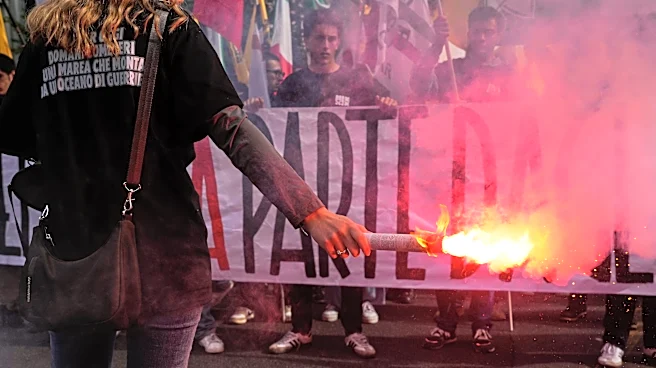 Hundreds of soldiers sent to Milan as protesters march across Europe