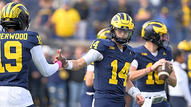 Tommy Carr starts at QB and Bryce Underwood stands on sideline for Michigan against No. 6 Indiana
