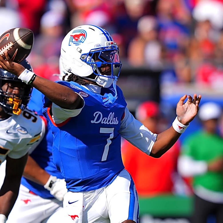 Kevin Jennings breaks SMU's TD passing record as No. 23 Mustangs beat Cal 59-20