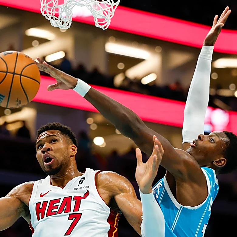 Brandon Miller scores 34 points as the Hornets beat the winless Heat 115-110