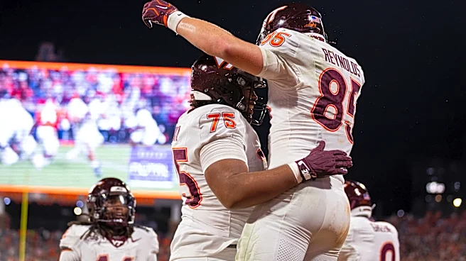 Ethan Grunkemeyer's TD pass to Luke Reynolds with 1:44 left lifts Virginia Tech past Clemson 20-16