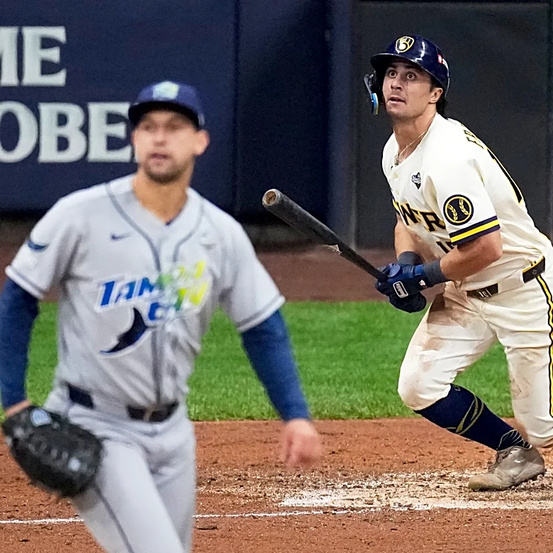 Frelick, Pratt lift Brewers to 5-4 comeback win over Rays and 2-0 World Series lead