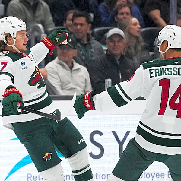 Kaprizov scores early as Wild defeat Kraken 5-1