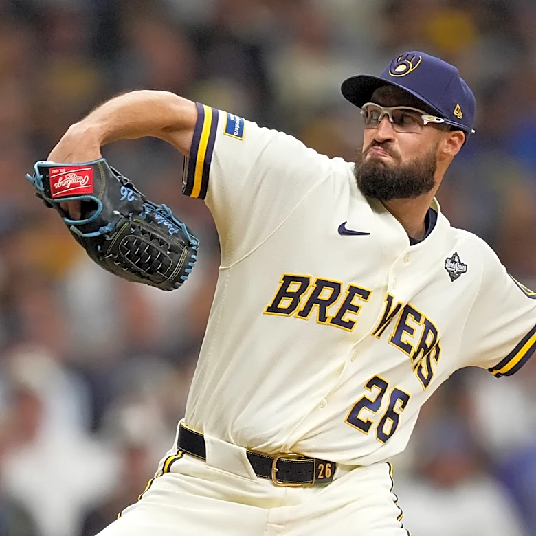 Brewers lefty Aaron Ashby nears postseason scoreless relief record with World Series save