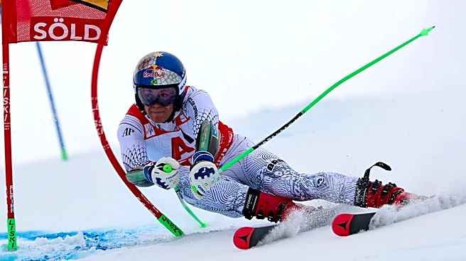 Brazil's Olympic ski champion Pinheiro Braathen poised for win with 1st-run lead at season opener