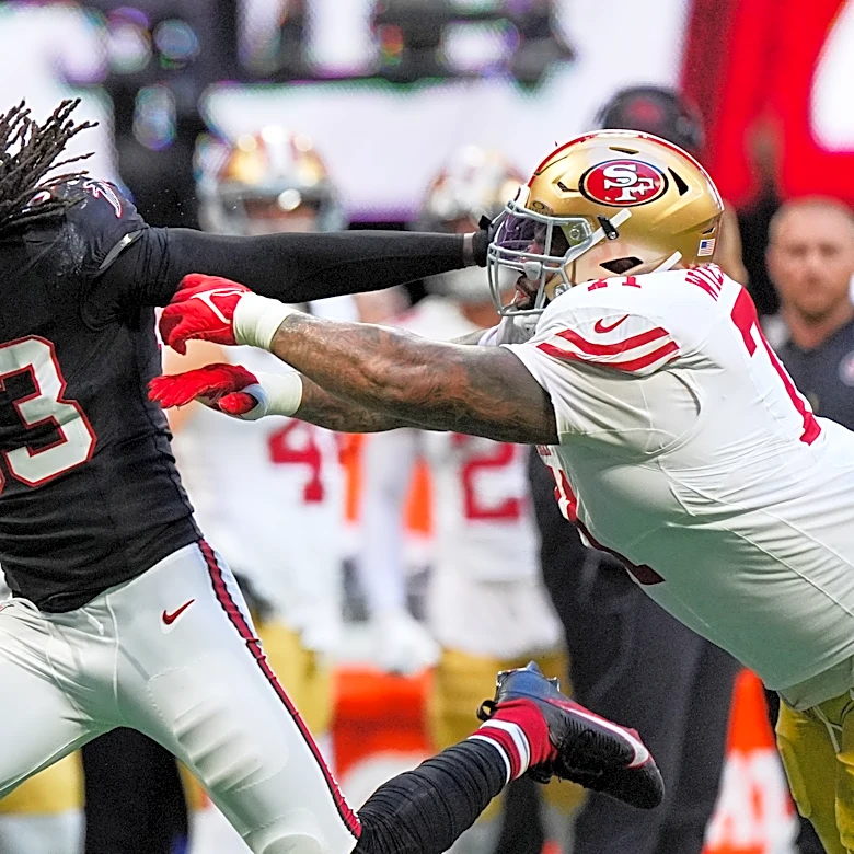 A week after frightening injury, Falcons rookie Daniels comes up big in win over 49ers