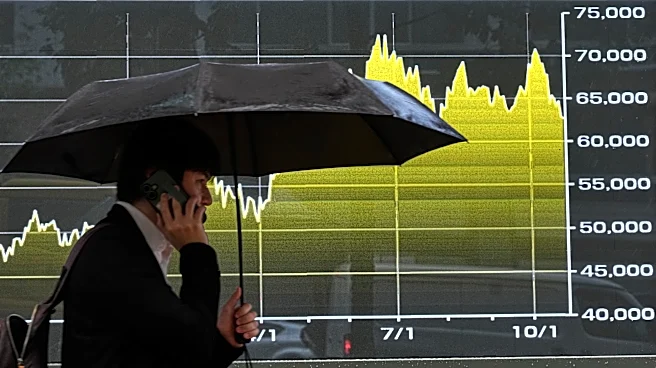 World shares mostly advance after a decline on Wall Street, and oil prices fall more than 1%