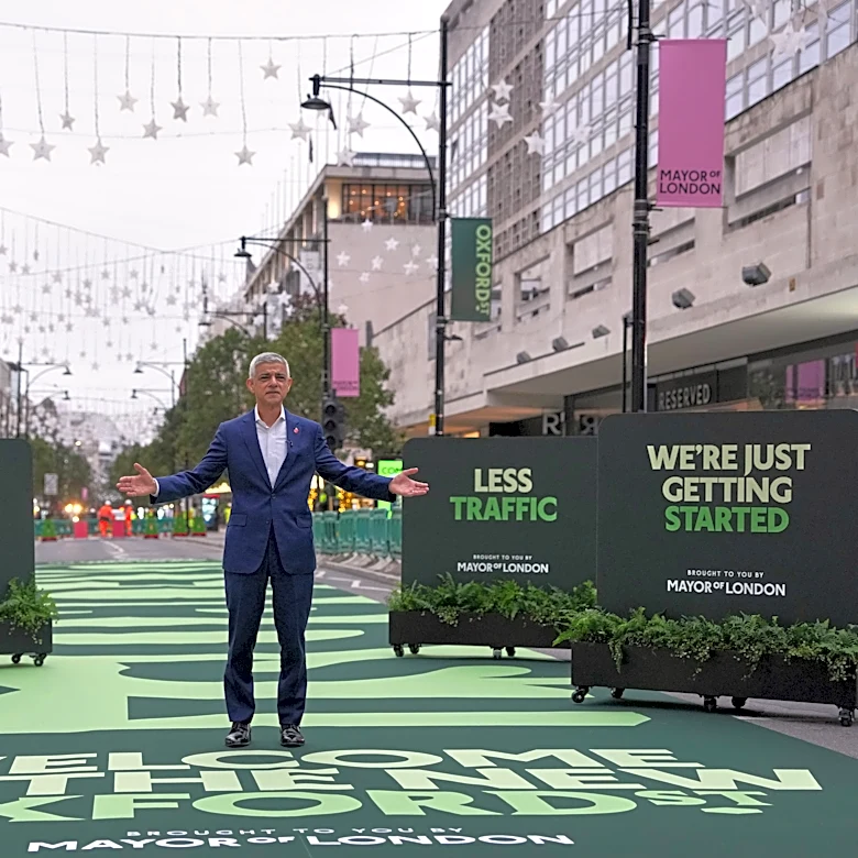 London’s Oxford Street bans traffic as city tries to revitalize once grand shopping district