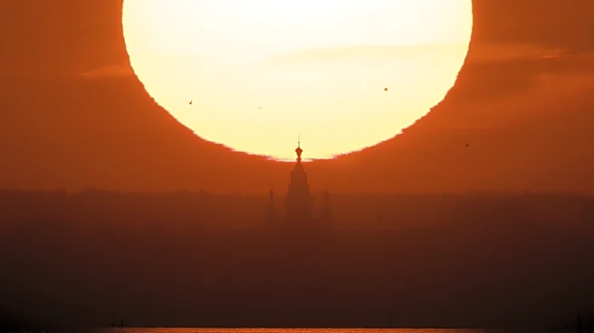 A rare clear sky delivers Lovetsky’s long-awaited sunset shot over St. Petersburg