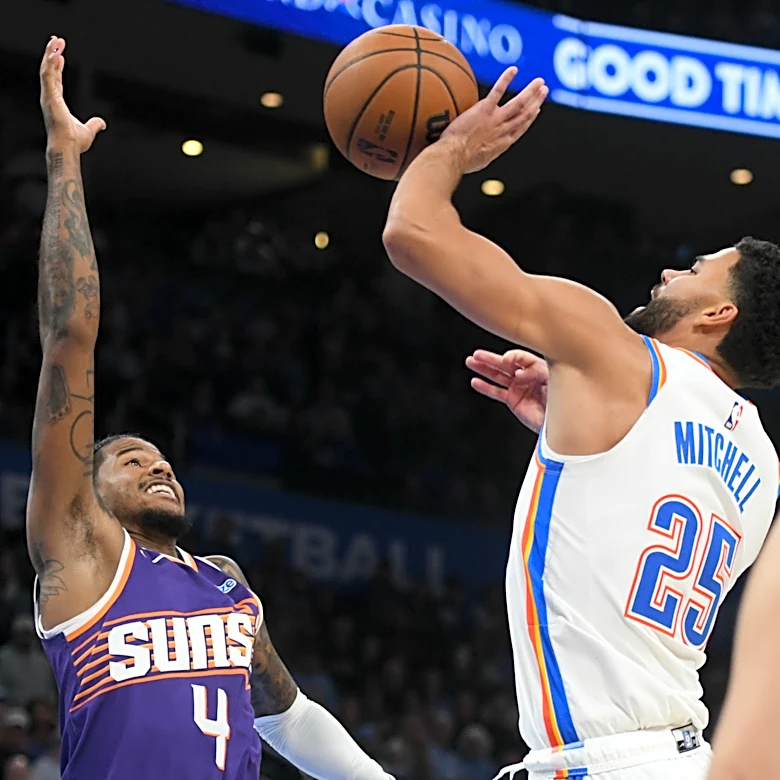 Ajay Mitchell, Shai Gilgeous-Alexander lead injury-riddled Thunder past Suns 125-114