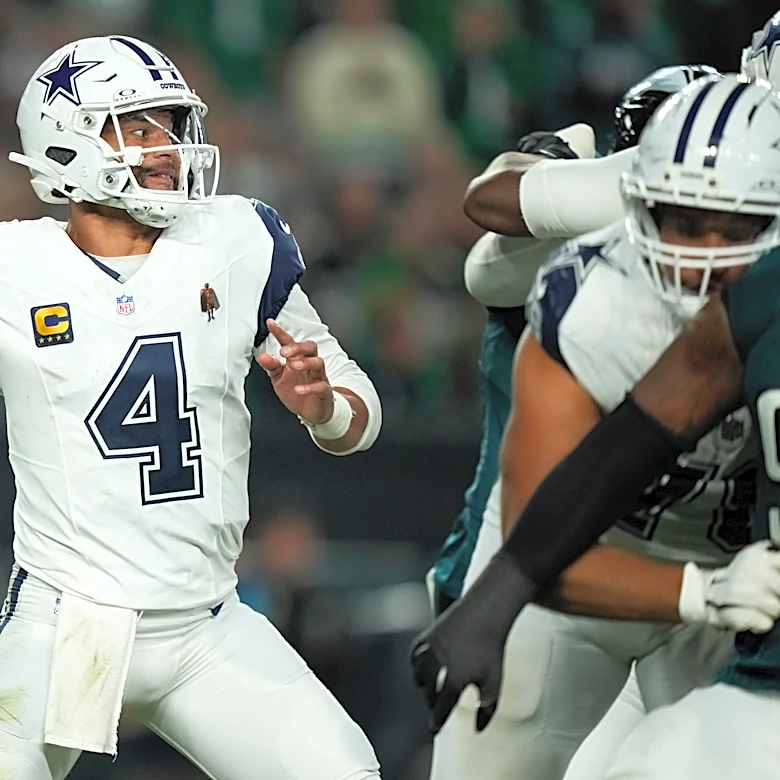 Dak Prescott throws 3 TD passes, Javonte Williams runs for 155 yards as Cowboys beat Eagles 38-21