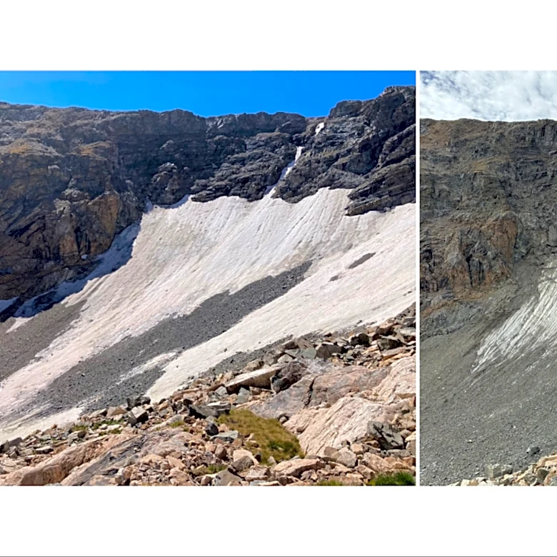 Colorado's glaciers thinned dramatically due to record low snow and heat in 2026
