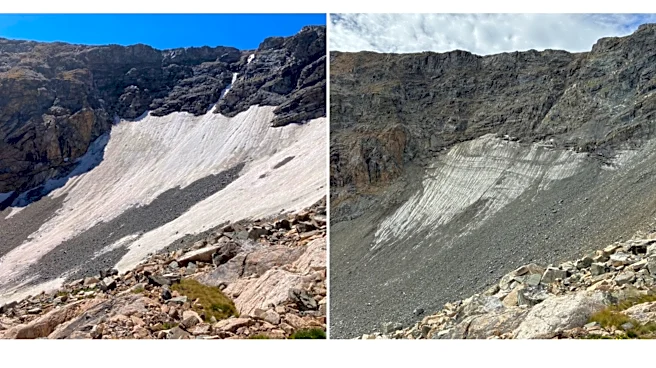 Colorado's glaciers thinned dramatically due to record low snow and heat in 2026