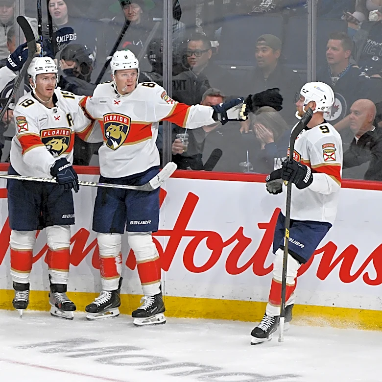 Carter Verhaeghe scores 2 goals and Panthers extend Jets' slide to 6 games with 5-1 win