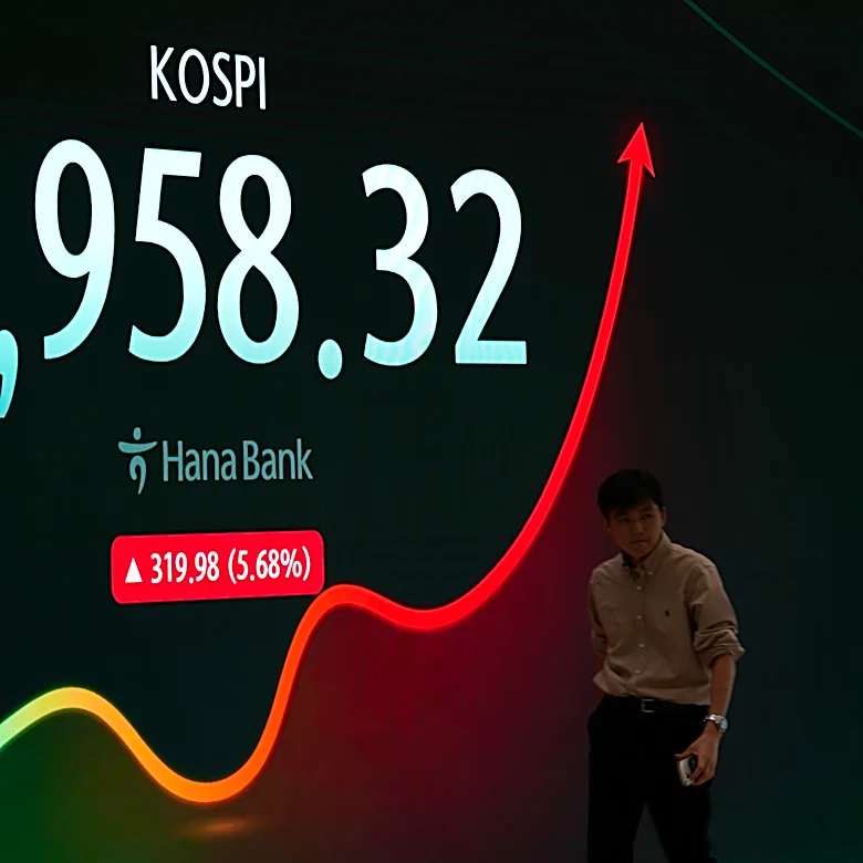 Shares in Asia rise after a rally on Wall Street, and oil prices gain more than 1%