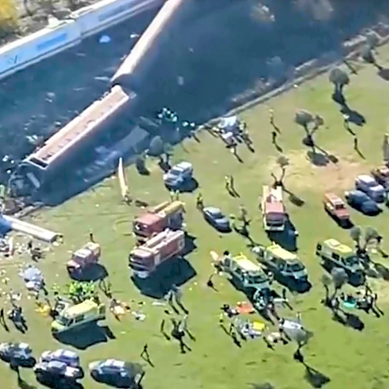 At least 30 dead in crash between 2 trains in central Spain, media say
