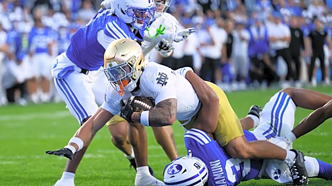 Nolan James Jr. hopes his tackle-breaking ability helps No. 5 Notre Dame's ground game get on track