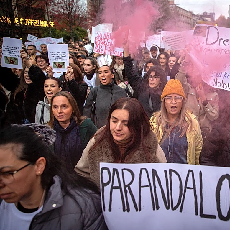 Thousands in Kosovo demand state action after 8 women die this year in domestic violence