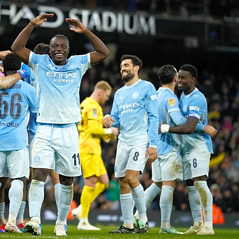 Man City wins penalty shootout to advance in English League Cup
