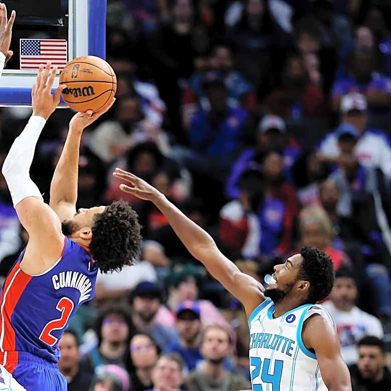Cade Cunningham scores 30 points to help the Pistons hold off the Hornets, 97-89
