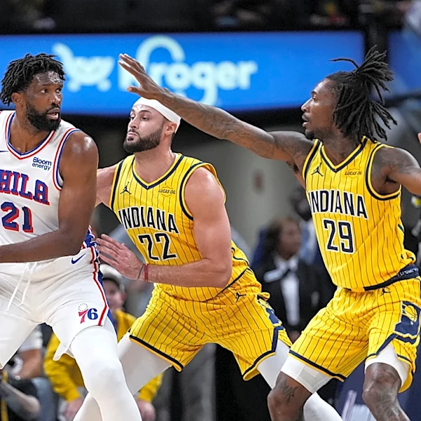Maxey scores 27 points and leads the 76ers to a 114-109 victory over the Pacers