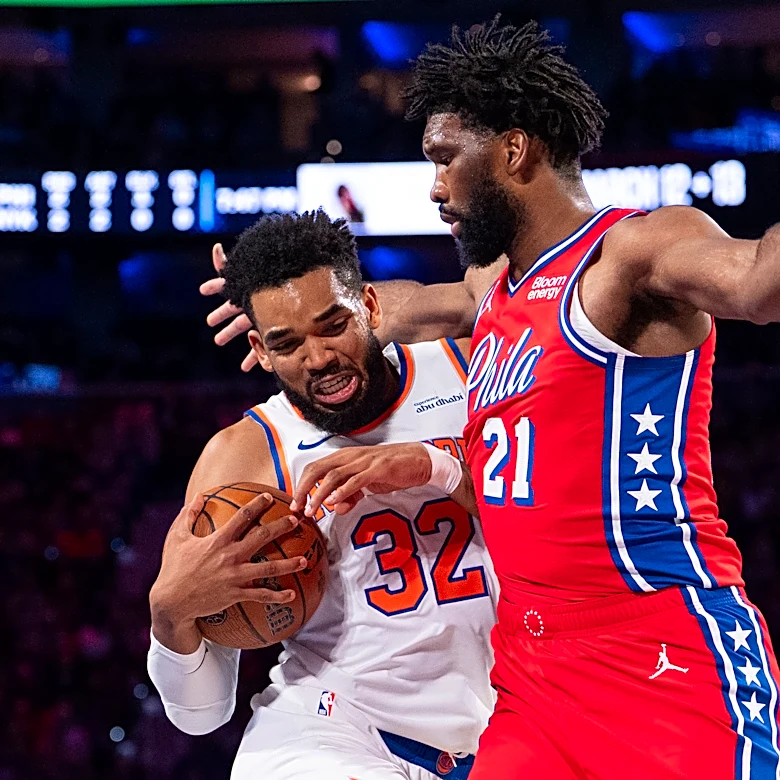 LeBron James scores 20 points to help 76ers beat champion Knicks for 2nd time this season, 98-93