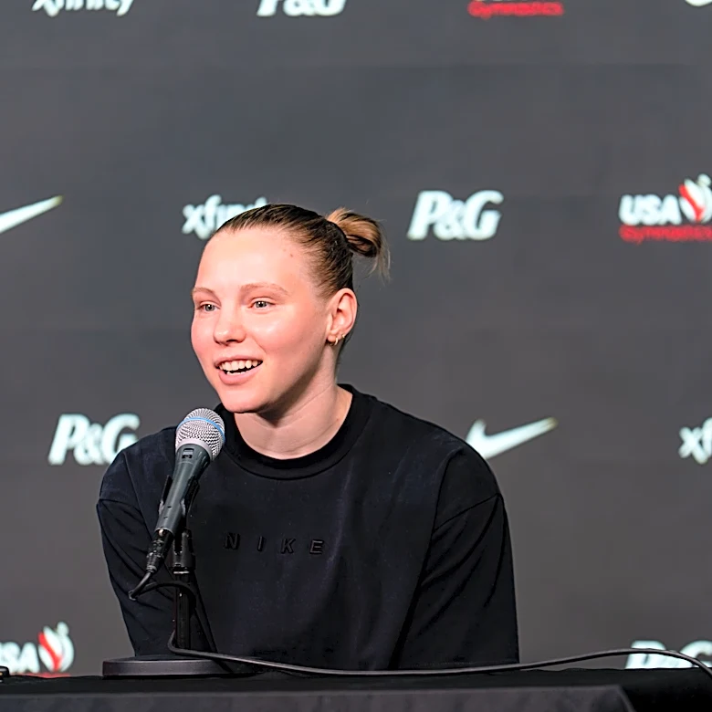 Jade Carey's road to 3rd Olympics includes hometown stop