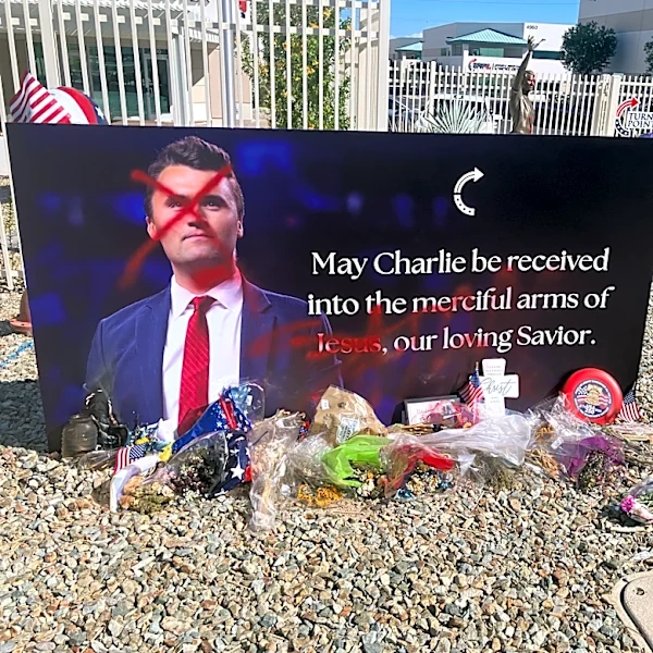 Charlie Kirk statue vandalized days after Turning Point unveiling