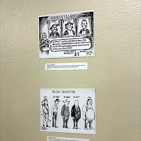 For Diné political cartoonist Jack Ahasteen, 'the pencil is my voice'