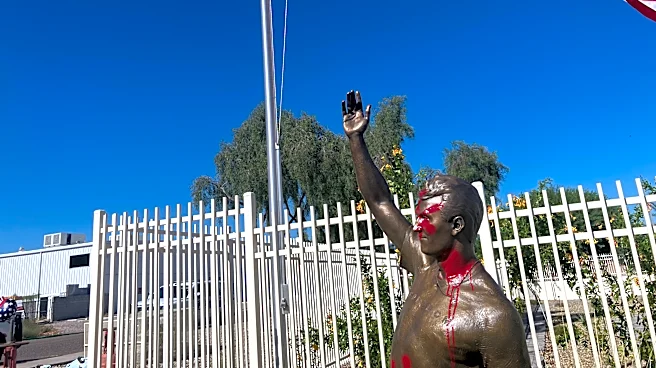 Paint gone, 2 sought in Charlie Kirk statue vandalism