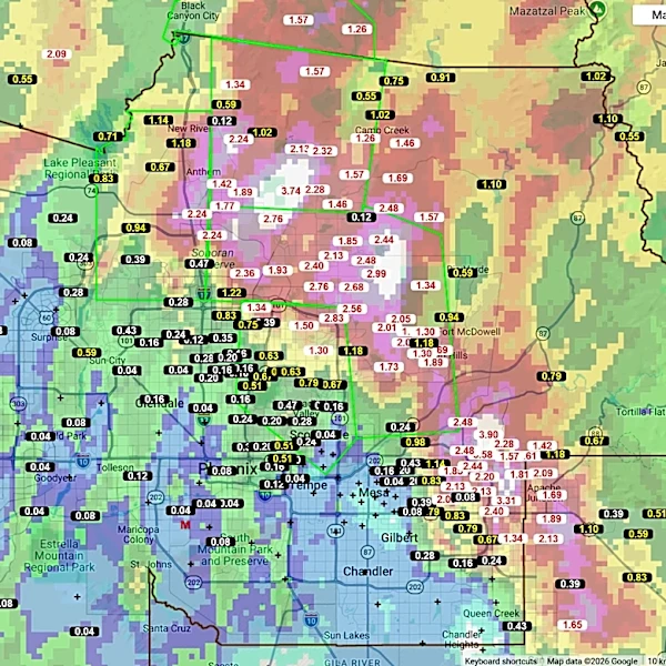 After wild run of heavy rain and flash floods, will Phoenix area dry out?