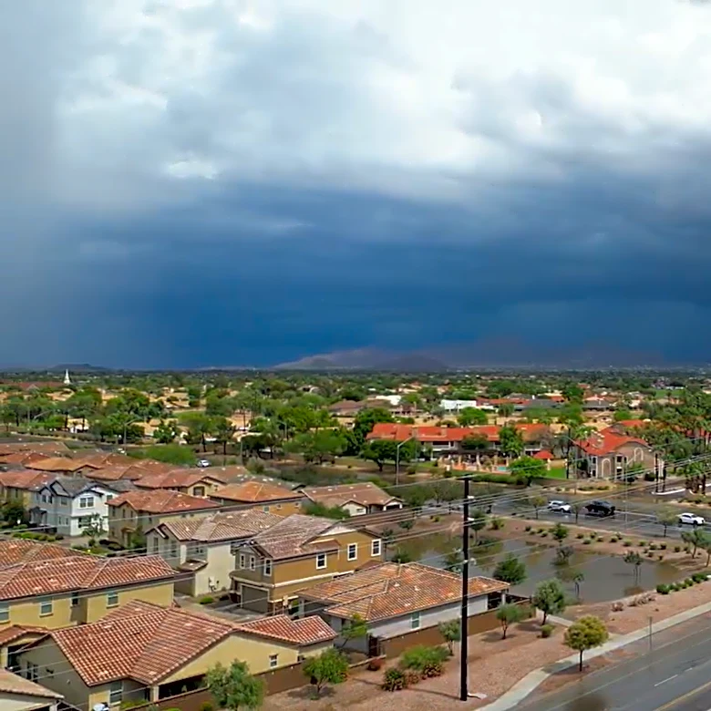 A major storm rolled through Phoenix area. How much rain did you get?