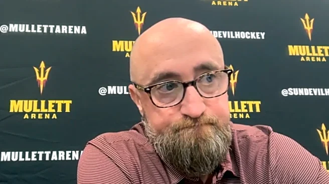ASU hockey coach avoids questions on player collapsing after workout