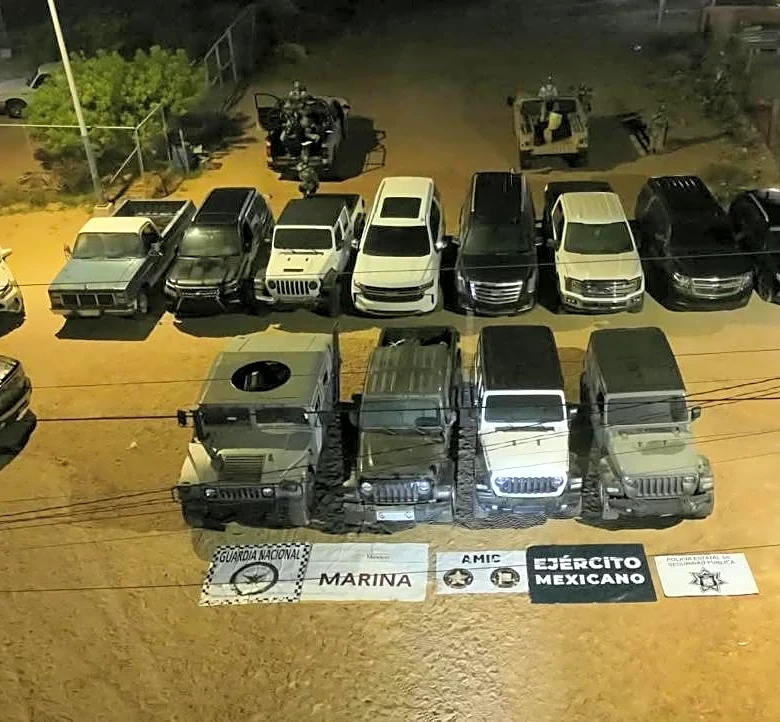 Puerto Peñasco security operation recovers 37 stolen US vehicles