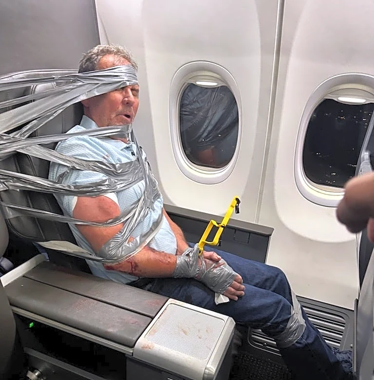 Duct-taped AZ passenger says he doesn't remember on-flight outburst