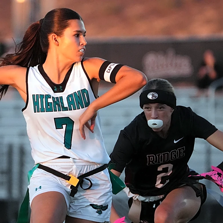 Highland flag football routs Mountain Ridge, tightens grip on 6A