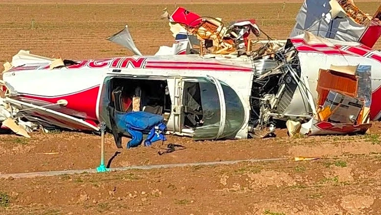 Pilot survives crash that left plane mangled in Yuma field