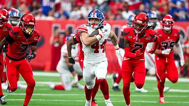 Cam Skattebo flexes in Giants win over Texans, low-level Harrison Jr.