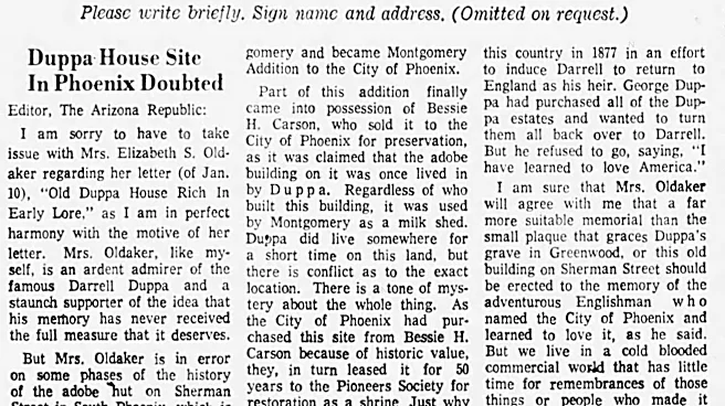 This isn't Phoenix's oldest house. So why does everyone think it is?