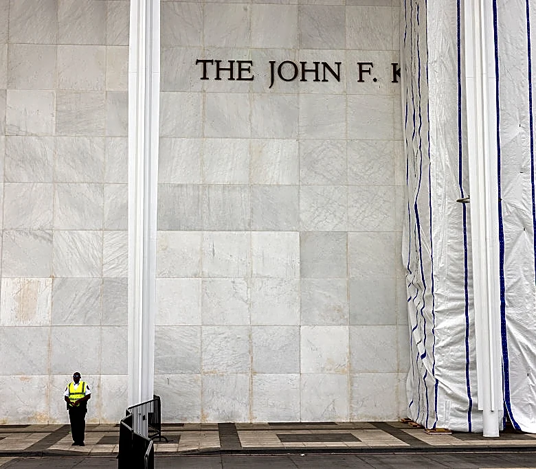 Judge Gives Trump Administration Deadline to Explain Tarp Covering Kennedy Center