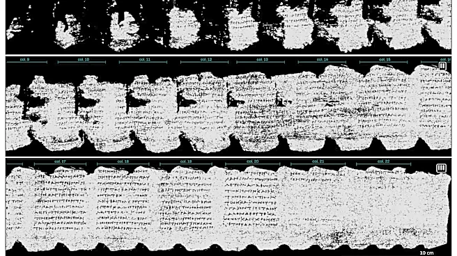 Researchers Utilize AI to Translate 2,000-Year-Old Carbonized Scrolls from Herculaneum