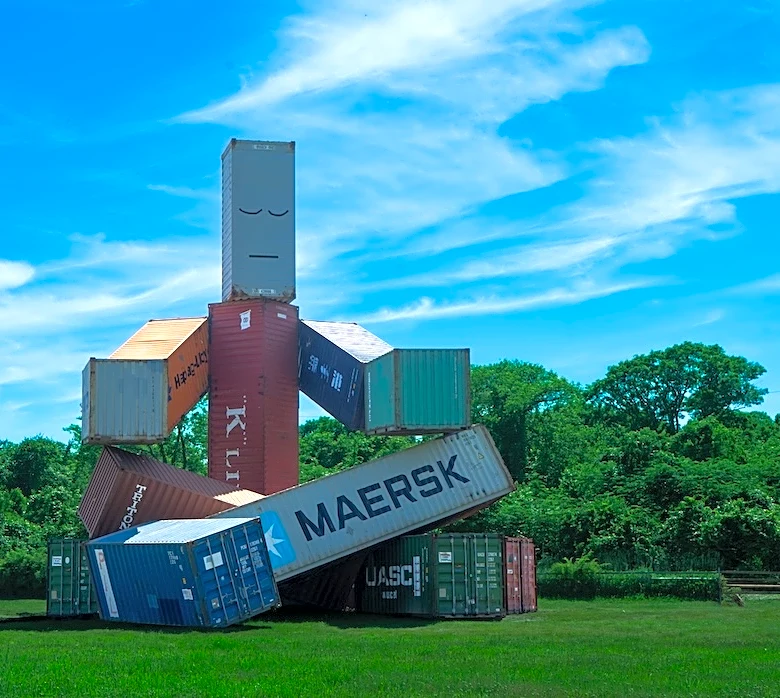 Giant Shipping Container Sculpture at East Hampton Art Space Generates Legal Battle
