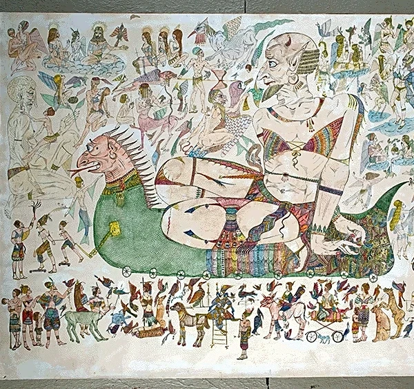 Rusudan Petviashvili Channels the Divine Through the Elegance of an Unbroken Brushstroke
