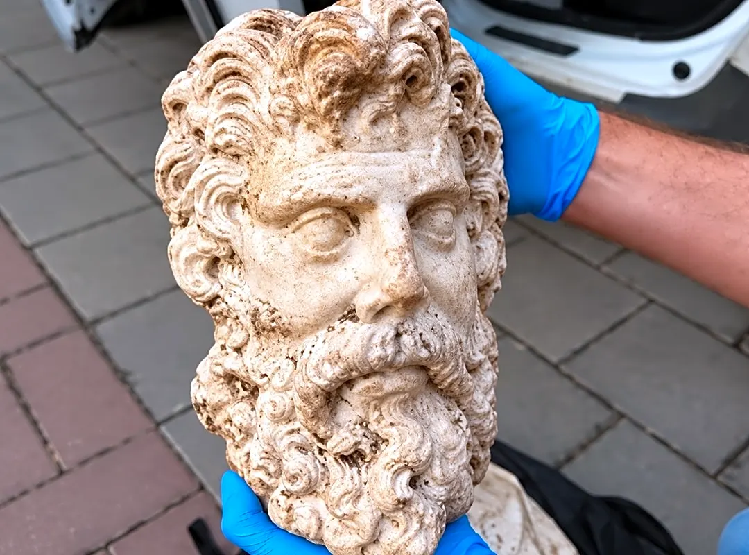Turkish Authorities Seize 2000-Year-Old Marble Head of Zeus