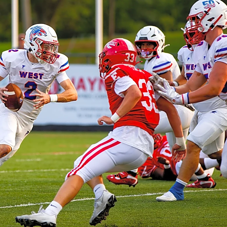 West Henderson football Blake Garrett's 4 TDs lead WNC Week 1 top performers